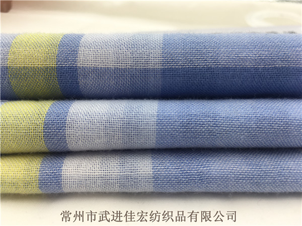 色織雙層布，全棉格子雙層布生產(chǎn)廠家
